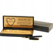 Etui na długopisy i pióra - PIÓRO ELEGANCKIE SKÓRZANE PUDEŁKO DZIEŃ BABCI Y7 - miniaturka - grafika 1