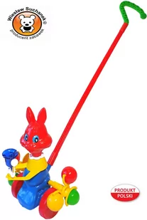 Zając z dzwonkiem - pchacz - Zabawki zręcznościowe Zając z dzwonkiem - pchacz - Zabawki zręcznościowe - miniaturka - grafika 1
