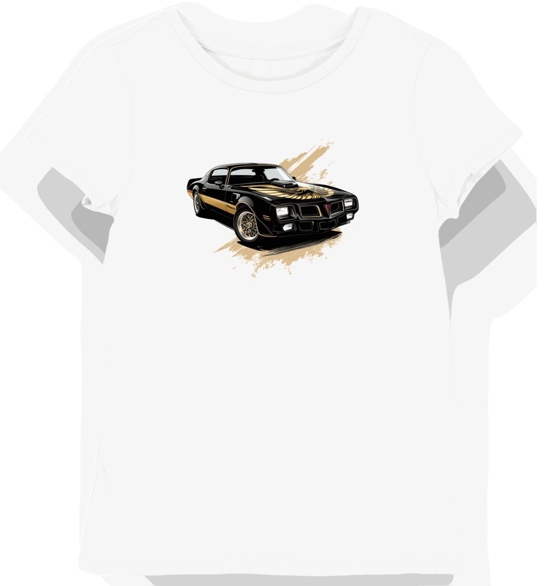 Koszulka damska biała z motywem klasycznego samochodu XXL