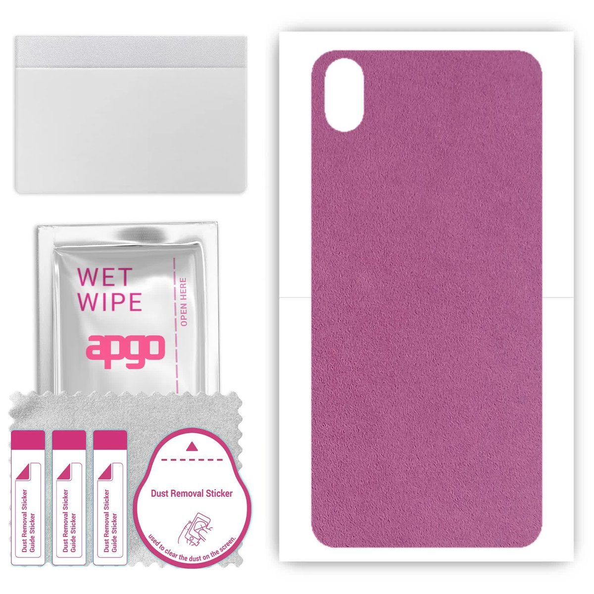 Folia naklejka skórka strukturalna na TYŁ Zamsz do Xiaomi Redmi 7A - Zamsz Fioletowy - apgo SKINS