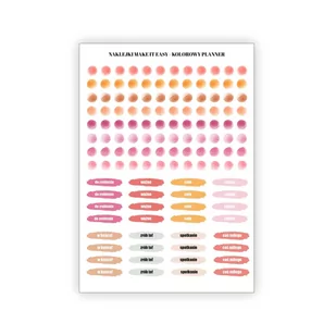 Naklejki, kolorowy Planner / Make It Easy - Scrapbooking - miniaturka - grafika 1