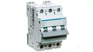 Hager Wyłącznik nadprądowy NDN 3P D20 10kA NDN320 - Bezpieczniki elektryczne - miniaturka - grafika 1
