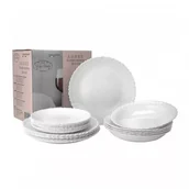Serwisy obiadowe - Komplet obiadowy 18 EL. talerze AGNES białe 2150 - miniaturka - grafika 1
