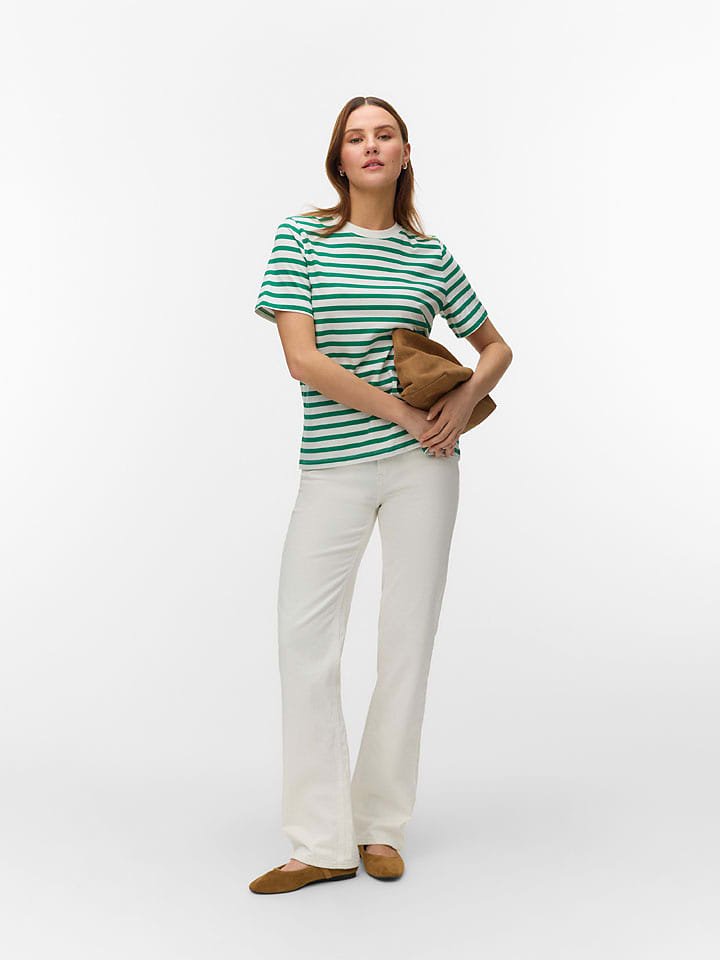 Vero Moda Koszulka w kolorze biało-zielonym