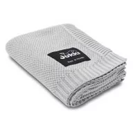 Koce i narzuty dla dzieci - Jukki Kocyk bawełniany tkany - jasnoszary - miniaturka - grafika 1