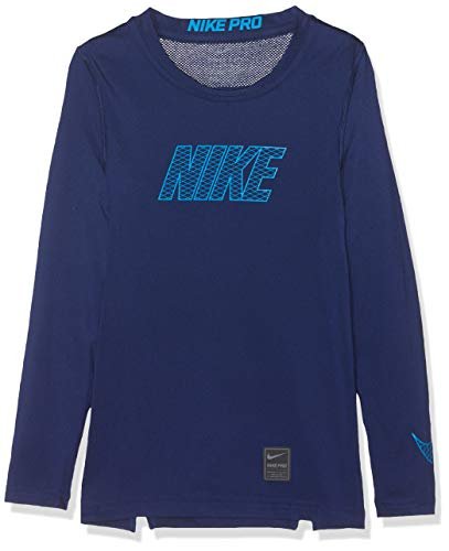 Nike Unisex Dzieci B Np Top Ls Comp T-shirt z długim rękawem Blue Void/Blue Hero XL