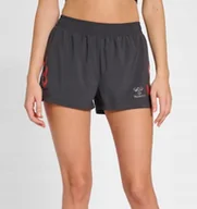 Spodenki damskie - Hummel Szare Spodenki Sportowe Krótkie S Pux - miniaturka - grafika 1