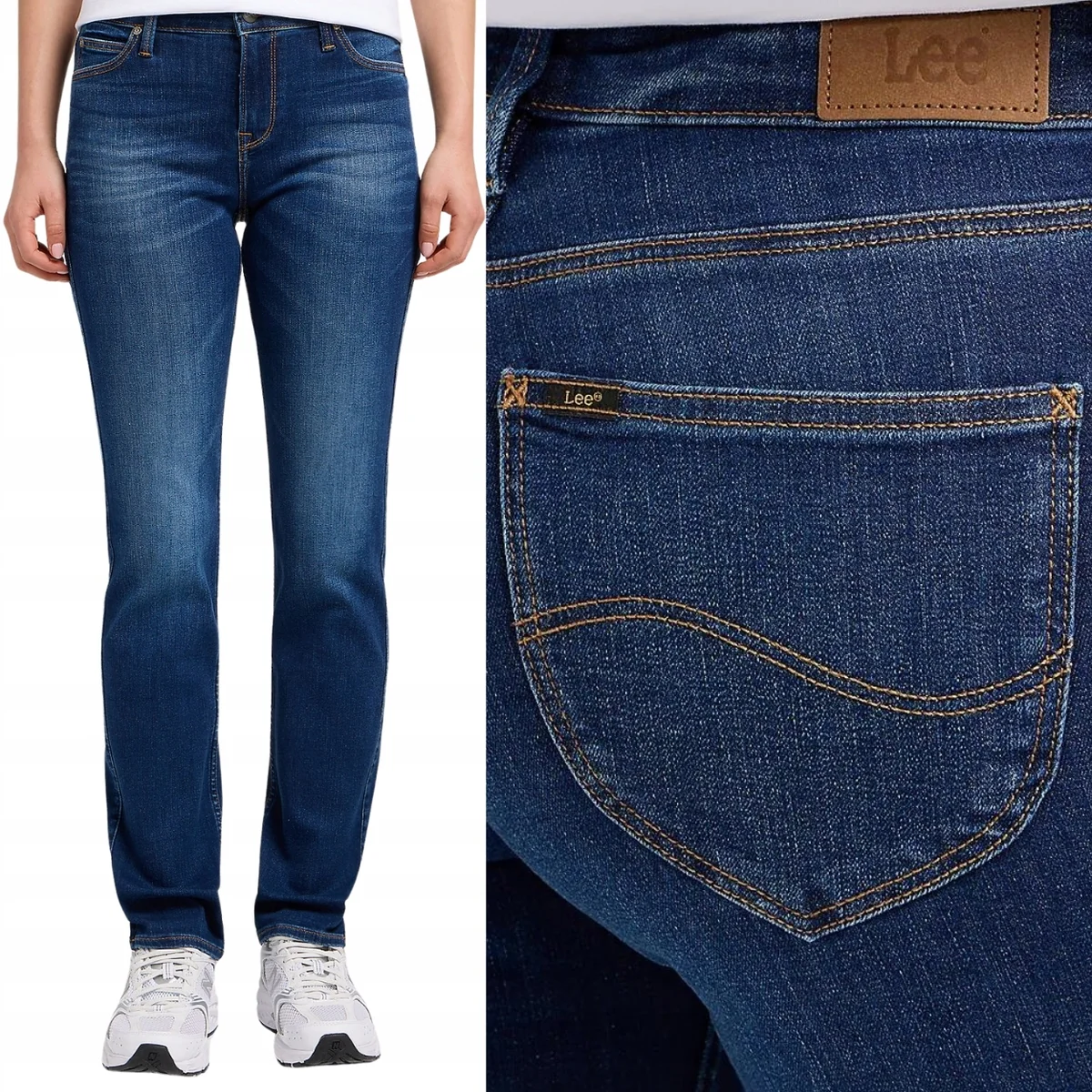 Lee Marion Straight Night Sky DżINS proste damskie spodnie jeansowe W26 L33
