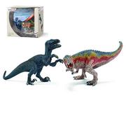 Figurki dla dzieci - Schleich Dinozaury sceneria: Welociraptor młody i Tyranozaur Rex młody 42216 - miniaturka - grafika 1