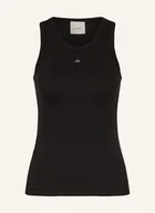 Koszulki i topy damskie - Calvin Klein Top schwarz - miniaturka - grafika 1