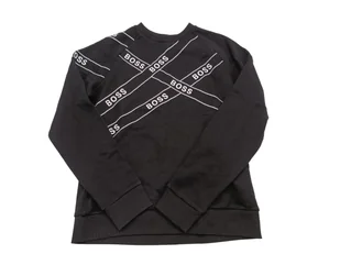 BOSS, bluza męska bez kaptura, r.S, czarna - Bluzy męskie - miniaturka - grafika 1