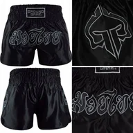 Kimona, stroje i obuwie - Spodenki Treningowe Muay Thai Ground Game Shadow Czarne R. Xl - miniaturka - grafika 1
