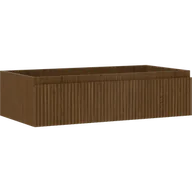 Szafki łazienkowe - Mexen Rivel szafka łazienkowa podumywalkowa 90 cm, 1 szuflada, ryflowana , orzech - 91A20-09023-1-BF86 - miniaturka - grafika 1