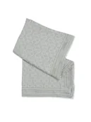 Apaszki i szaliki damskie - Calvin Klein Chusta Monogram Jacquard K60K608779 Szary - miniaturka - grafika 1