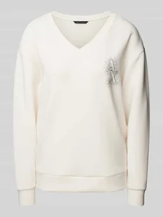 Bluza o kroju oversized z detalem z logo - Bluzy damskie - miniaturka - grafika 1