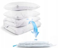 Pokrowce na ubrania - WORKI PRÓŻNIOWE NA UBRANIA POŚCIEL WOREK PRÓŻNIOWY 4 ROZMIARY 12SZT +POMPKA - miniaturka - grafika 1