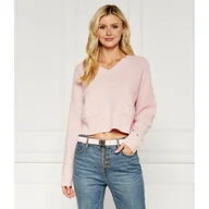 Swetry damskie - Tommy Hilfiger Wełniany sweter | Relaxed fit - miniaturka - grafika 1