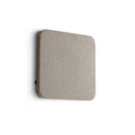 Płyty i maty izolacyjne - Panel akustyczny POLY, zaokrąglone rogi, 600x600x56 mm, ścienny, beżowy - miniaturka - grafika 1