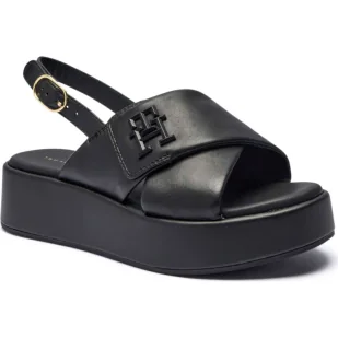 Tommy Hilfiger Skórzane sandały - Sandały damskie - miniaturka - grafika 1