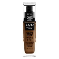 Podkłady do twarzy - NYX Professional Makeup Cant Stop Wont Stop Foundation 18 Deep Sable - miniaturka - grafika 1