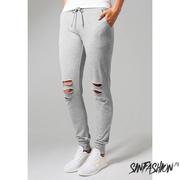 Spodnie damskie - Spodnie Urban Classisc Cutted Grey - miniaturka - grafika 1