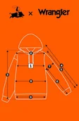 Bluzy męskie - Wrangler GRAPHIC HOODIE Wren bluza bawełniana męska z kapturem kangurka L - miniaturka - grafika 1