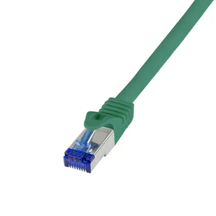 LogiLink C6A055S kabel sieciowy Zielony 2 m Cat6a S/FTP (S-STP) - Patchcordy - miniaturka - grafika 1