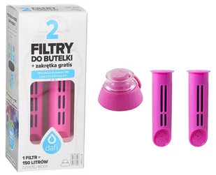 Filtr Do Butelki Dafi Flamingowy Różowy 2 Szt + Nakrętka - Wkłady filtrujące - miniaturka - grafika 1