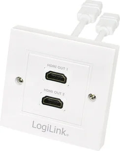 LOGILINK AH0015 LOGILINK - Gniazdo 2xHDMI - Kable komputerowe i do monitorów - miniaturka - grafika 1