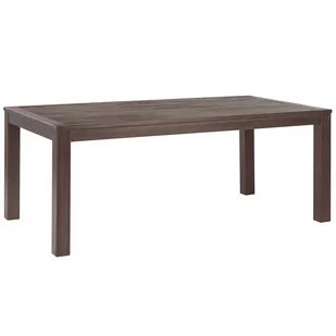 Shumee Stół ogrodowy eukaliptus 180 x 100 cm ciemne drewno TUSCANIA 263186 - Stoły ogrodowe - miniaturka - grafika 1