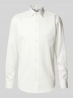 Koszule męskie - Koszula biznesowa o kroju regular fit z kołnierzykiem typu kent - miniaturka - grafika 1