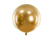 Balony i akcesoria - PartyDeco Balon okrągły Glossy 60cm, złoty OLBOM-G-019 [15347969] - miniaturka - grafika 1