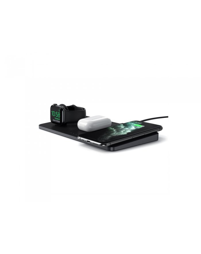 SATECHI Trio Wireless Charging Pad Czarny STX3TWCPM