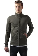 Bluzy męskie - bluza LOOSE TERRY ZIP JACKET, rozpinana, olive-XL - miniaturka - grafika 1
