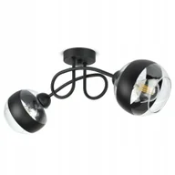 Lampy sufitowe - Lampa Wisząca Sufitowa Żyrandol Czarna Szklane Kule Black Belt PE2 Led E27 - miniaturka - grafika 1