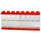 Wyposażenie pokoiku dziecięcego - Lego POJEMNIK GABLOTKA NA 16 MINIFIGUREK CZERWONA 4066 - miniaturka - grafika 1