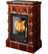 Piece wolnostojące - ABX Piec kaflowy Britania kaflowy cokół - Brązowy - miniaturka - grafika 1