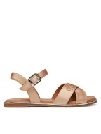 Buty dla dziewczynek - Calvin Klein Jeans Sandały V3A2-82042-1688 S Brązowy - miniaturka - grafika 1