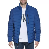 Kurtki męskie - Calvin Klein Męska kurtka puchowa pakowana, niebieski (Denim Blue), S - miniaturka - grafika 1