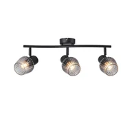 Lampy sufitowe - Prezent 14102 - Oświetlenie punktowe OASIS 3xE27/60W/230V czarny/dymny - miniaturka - grafika 1