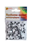 Prace ręczne dla dzieci - Ruchome oczka samoprzylepne 8 mm 120 szt Shan SO03 - miniaturka - grafika 1
