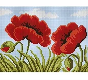 Pasmanteria - Ariadna, kanwa z nadrukiem polne maki 2004 - miniaturka - grafika 1