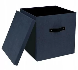 Bigso Box of Sweden bigso Box of Sweden 7991 °C3801lea000 pudełko do przechowywania Panneau de włókien niebieska, 31,5 x 31,5 x 31 cm 7991C3801LEA000 - Pudła i pojemniki do przechowywania - miniaturka - grafika 1