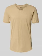 Koszulki męskie - T-shirt o kroju regular fit z czystej bawełny model ‘BENNE LONGY’ - miniaturka - grafika 1