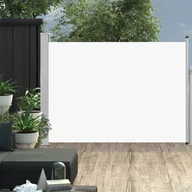 Pawilony ogrodowe - vidaXL Wysuwana markiza boczna na taras, 100 x 500 cm, kremowa vidaXL - miniaturka - grafika 1