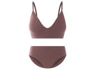 Komplety bielizny - esmara® Komplet bielizny damskiej prążkowanej (Fioletowy, L(44/46)) - miniaturka - grafika 1