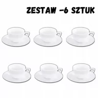 Serwisy do kawy i herbaty - Filiżanka 170ml i spodek do cappuccino-zestaw 6szt  WL-880106/6C - miniaturka - grafika 1