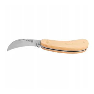 Nóż monterski sierpak, drewniane okładki NEO - Nożyce i noże - miniaturka - grafika 1