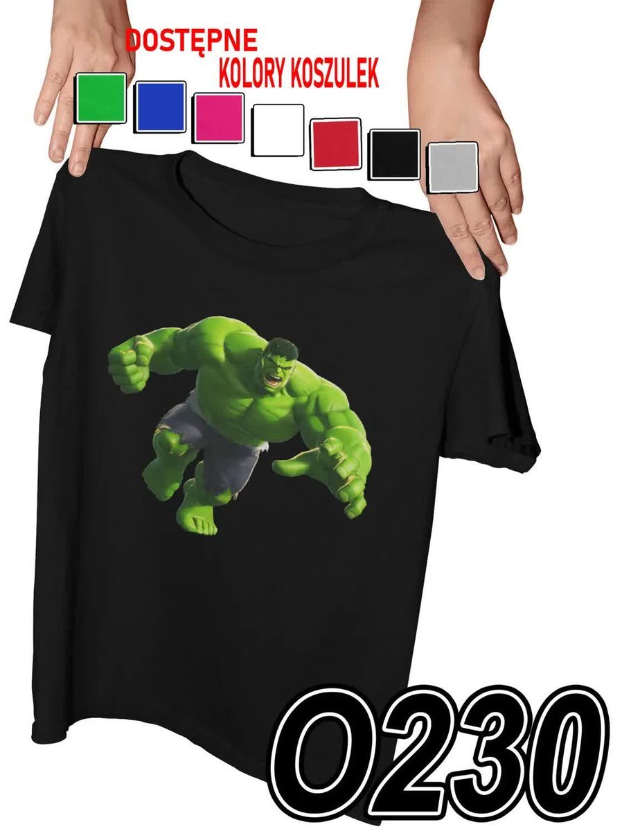 Koszulka Dziecięca Z Nadrukiem Hulk Avengers Marvel - L 146-152