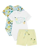 Spodenki damskie - Guess Komplet body i szorty P6GG03 K6YW1 Żółty Regular Fit - miniaturka - grafika 1